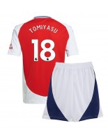 Arsenal Takehiro Tomiyasu #18 Kotipaita Lasten 2024-25 Lyhythihainen (+ shortsit)